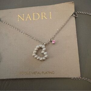 Nadri Pearl & Crystal Necklace